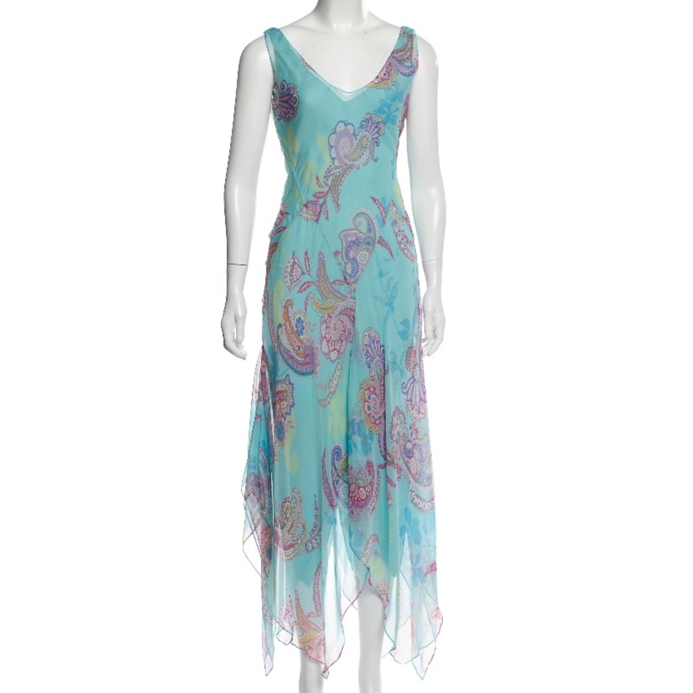 Vintage Ralph Lauren Handkerchief Hem Dress